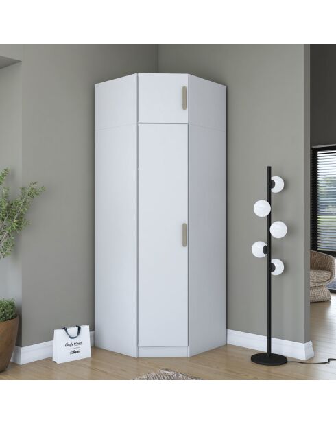 Armario BA213 - 4689 blanco - 91 x 255 x 57,5 cm