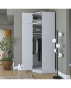 Armadio BA213 - 4689 bianco - 91 x 255 x 57,5 cm