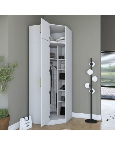 Armario BA213 - 4689 blanco - 91 x 255 x 57,5 cm