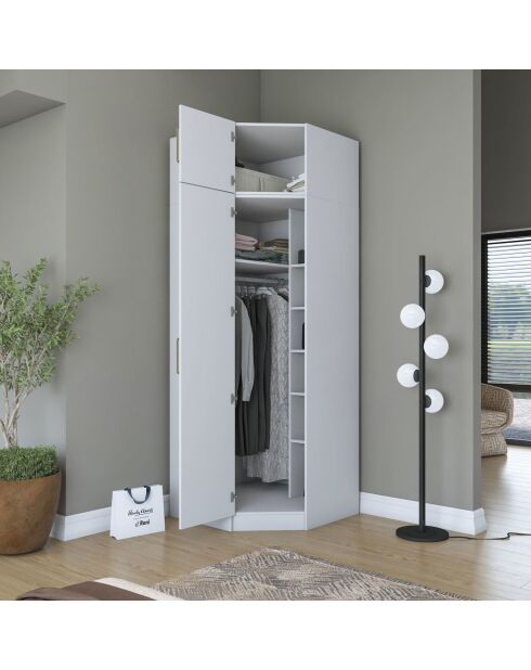 Armario BA213 - 4689 blanco - 91 x 255 x 57,5 cm