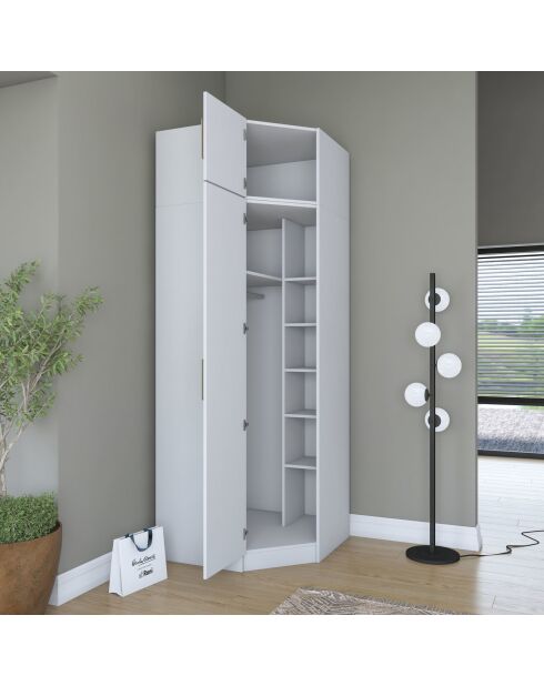 Armario BA213 - 4689 blanco - 91 x 255 x 57,5 cm