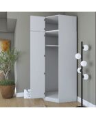 Armadio BA213 - 4689 bianco - 91 x 255 x 57,5 cm