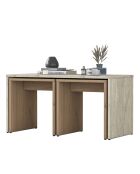 Salontafelset AB114 - 4729 travertijn - 90x44,8x40 cm/41,4x42x38 cm