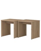 Salontafelset AB114 - 4729 travertijn - 90x44,8x40 cm/41,4x42x38 cm