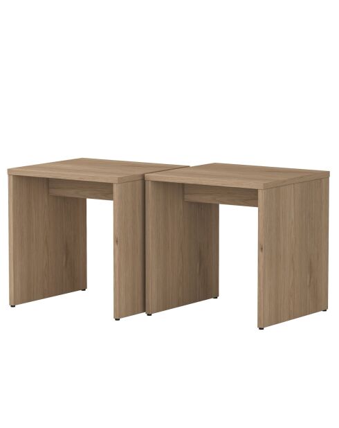 Salontafelset AB114 - 4729 travertijn - 90x44,8x40 cm/41,4x42x38 cm