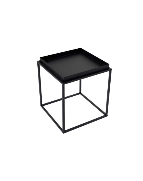 Shb-018 zwarte salontafel - 45x45x52 cm