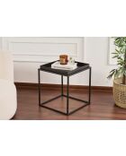 Shb-018 zwarte salontafel - 45x45x52 cm