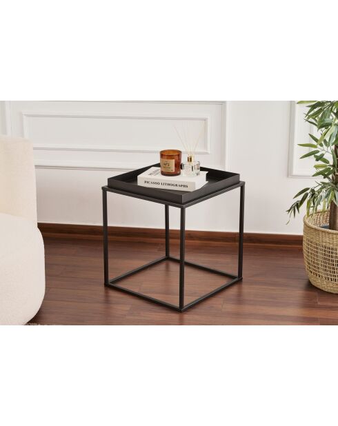 Shb-018 zwarte salontafel - 45x45x52 cm