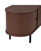 Porta TV in noce delicato - 180x47x40 cm