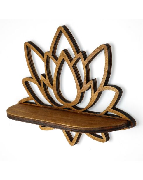 Étagère murale Raf264 noyer - 33x26x10 cm