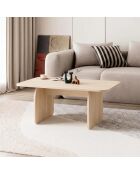 Pietra salontafel Compass eikenhout - 100x42x60 cm