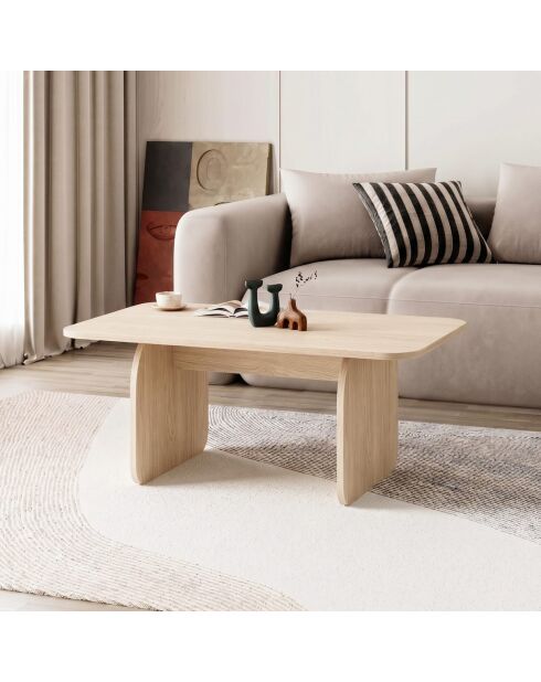 Pietra salontafel Compass eikenhout - 100x42x60 cm