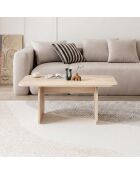 Pietra salontafel Compass eikenhout - 100x42x60 cm