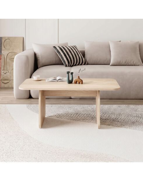 Pietra salontafel Compass eikenhout - 100x42x60 cm