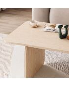 Pietra salontafel Compass eikenhout - 100x42x60 cm