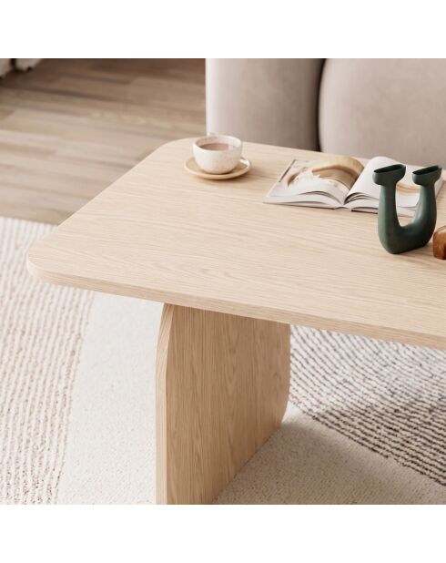 Pietra salontafel Compass eikenhout - 100x42x60 cm