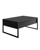 Set de muebles de salón Luxe Set antracita y negro - 180x30x47 cm/90x39x40 cm