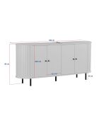 Nobele console van saffiereikenhout - 180x80x40 cm