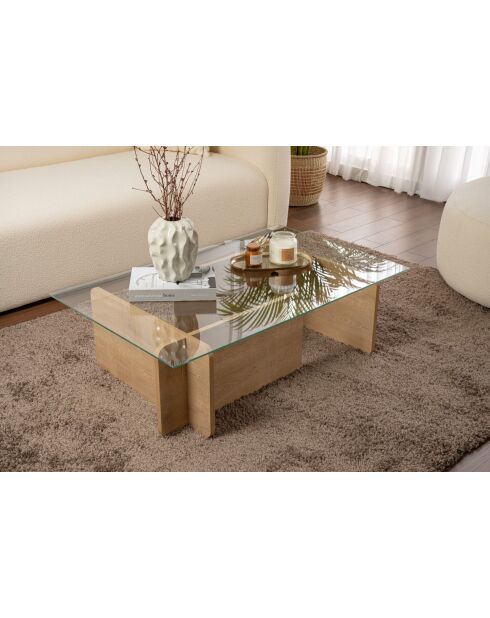 Eikenhouten salontafel Flavio - 105x30x65 cm