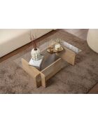 Eikenhouten salontafel Flavio - 105x30x65 cm