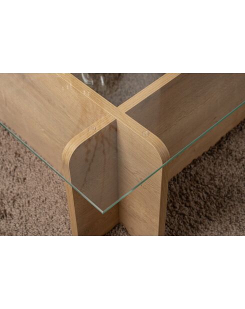 Eikenhouten salontafel Flavio - 105x30x65 cm
