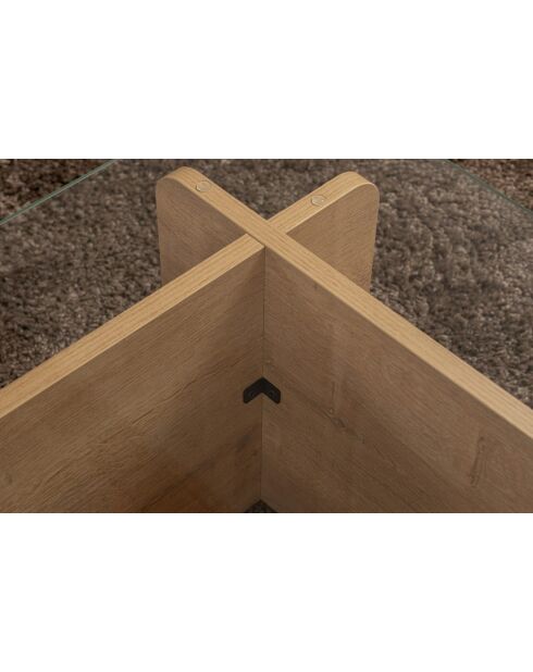 Eikenhouten salontafel Flavio - 105x30x65 cm