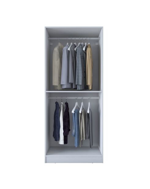 Armadio BA201 - 4592 bianco - 90 x 210 x 57,5 cm