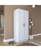 Armadio BA201 - 4592 bianco - 90 x 210 x 57,5 cm