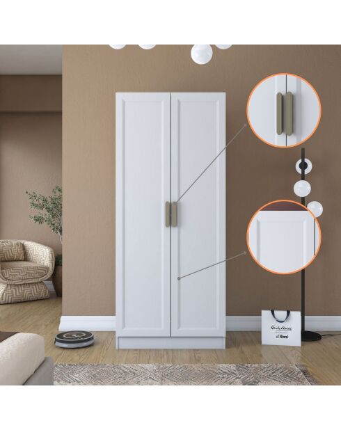 Armadio BA201 - 4592 bianco - 90 x 210 x 57,5 cm