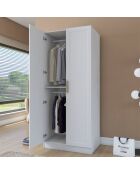 Armadio BA201 - 4592 bianco - 90 x 210 x 57,5 cm