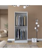 Armadio BA201 - 4592 bianco - 90 x 210 x 57,5 cm
