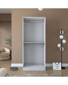 Armadio BA201 - 4592 bianco - 90 x 210 x 57,5 cm