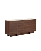 Console in travertijn/Milan notenhout in Varen - 180x82x45 cm