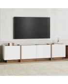 Lowen Fernsehtisch aus weißer Kiefer/Atlantikkiefer - 180x46x35 cm