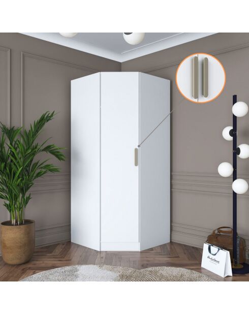 Armario BA140 - 4082 blanco - 91 x 210 x 57,5 cm