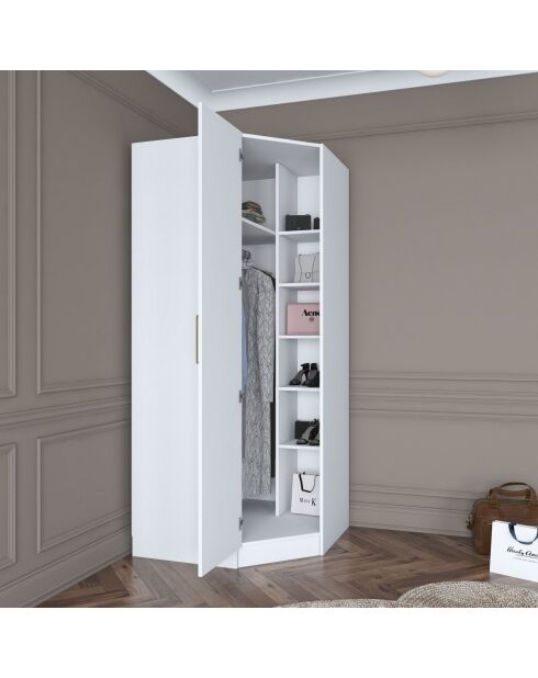 Armario BA140 - 4082 blanco - 91 x 210 x 57,5 cm