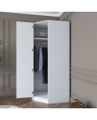Armadio BA140 - 4082 bianco - 91 x 210 x 57,5 cm