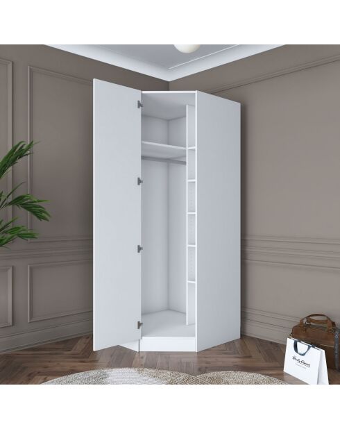 Armario BA140 - 4082 blanco - 91 x 210 x 57,5 cm
