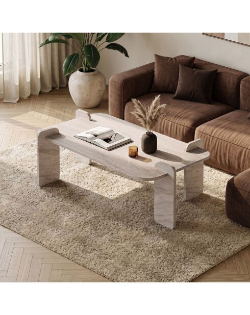 Salontafel Renard travertijn - 147x35x87 cm