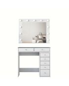 Tavolo da trucco BJ117 - 2788 bianco - 90x79,8x44,5 cm/90x71,8 x15 cm