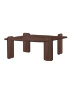 Marais Milan notenhouten salontafel - 117x35x117 cm