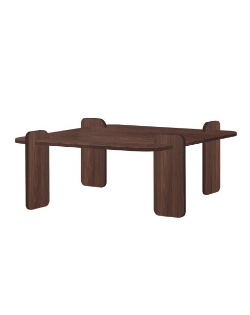 Marais Milan notenhouten salontafel - 117x35x117 cm