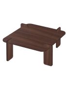 Marais Milan notenhouten salontafel - 117x35x117 cm