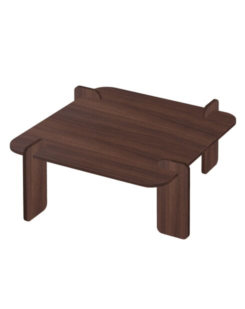 Marais Milan notenhouten salontafel - 117x35x117 cm