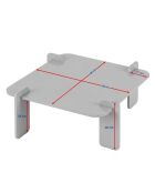 Marais Milan notenhouten salontafel - 117x35x117 cm