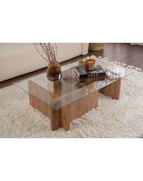 Flavio Atlantic pine salontafel - 105x30x65 cm