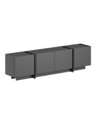 Mueble TV Lowen antracita/negro - 180x46x35 cm