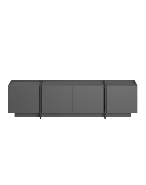 Mueble TV Lowen antracita/negro - 180x46x35 cm