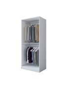 Armadio BA187 - 4560 bianco - 90 x 210 x 57,5 cm