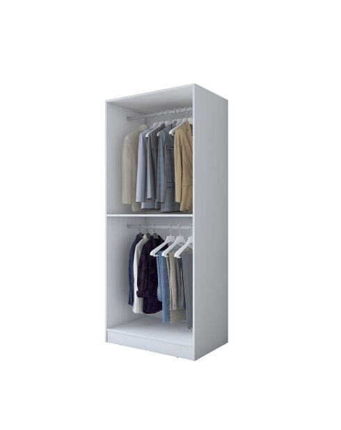 Armadio BA187 - 4560 bianco - 90 x 210 x 57,5 cm
